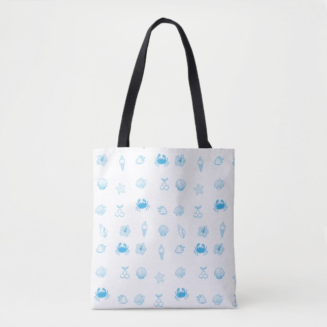 Greek Beach Minimalist Tote Bag (Front)