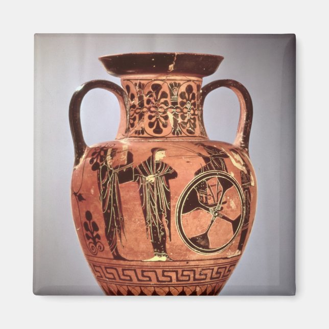 Greek black-figure amphora magnet (Front)