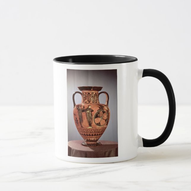 Greek black-figure amphora mug (Right)
