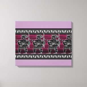 Greek Black Figure Guard Canvas Print