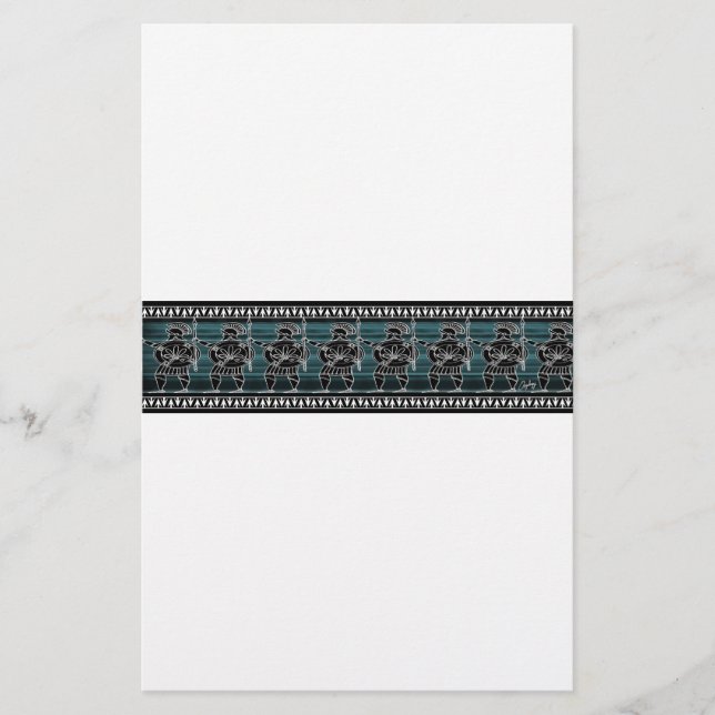 Greek Black Figure Guard Stationery (Front)