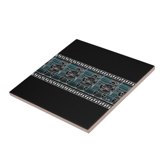 Greek Black Figure Guard Tile (Side)