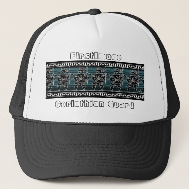 Greek Black Figure Guard Trucker Hat (Front)