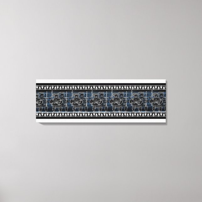 Greek Black Figure Troop Canvas Print (Front)