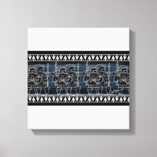 Greek Black Figure Troop Canvas Print