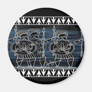 Greek Black Figure Troop Magnet