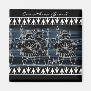 Greek Black Figure Troop Magnet