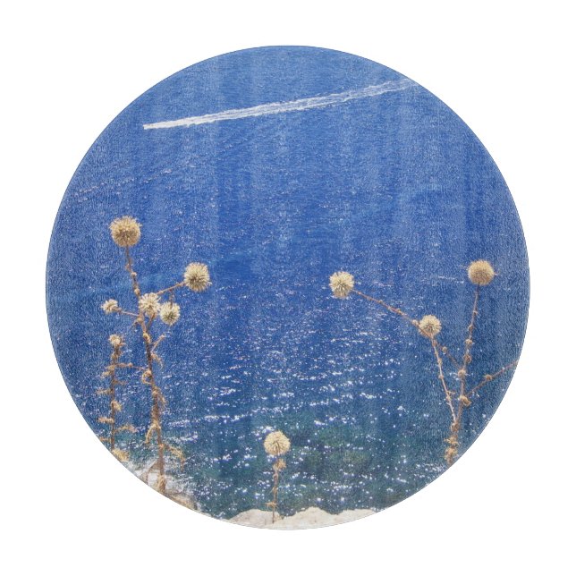 Greek Blue Sea Cutting Board (Front)