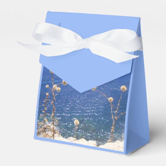Greek Blue Sea Favour Box (Front Side)