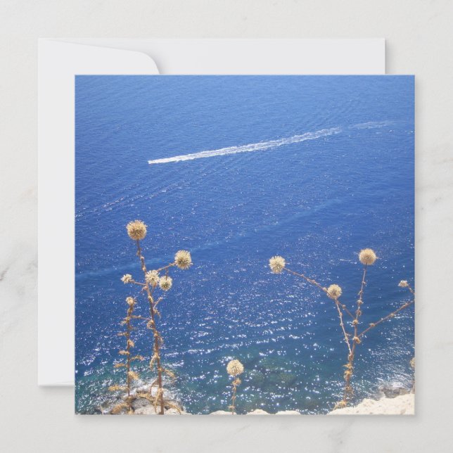Greek Blue Sea Flat Card (Front)
