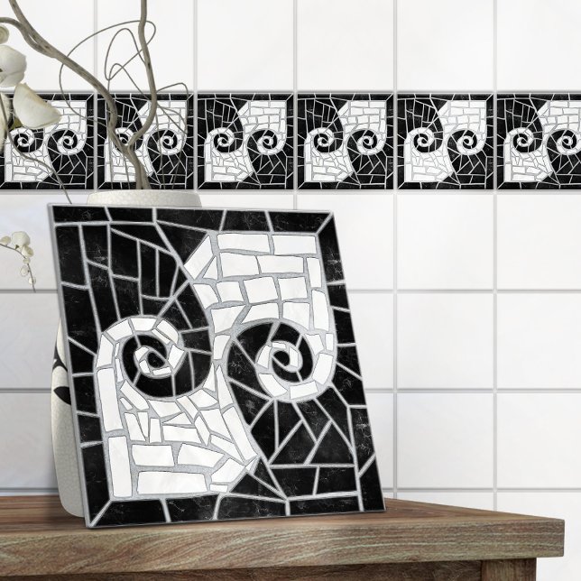 Greek Broken Tile Mosaic Black Marble (Creator Uploaded)