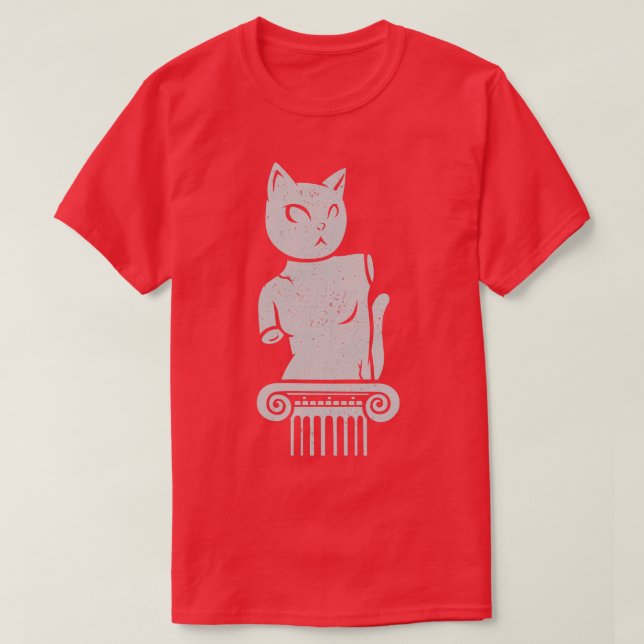 Greek Cat Statue Venus De Milo Venus de Meowlo T-Shirt (Design Front)