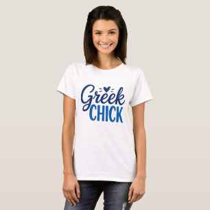 Greek Chick Funny Greece T-Shirt