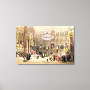 Greek Church of the Holy Sepulchre, Jerusalem, Apr Canvas Print