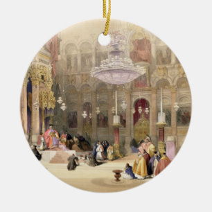 Greek Church of the Holy Sepulchre, Jerusalem, Apr Ceramic Tree Decoration