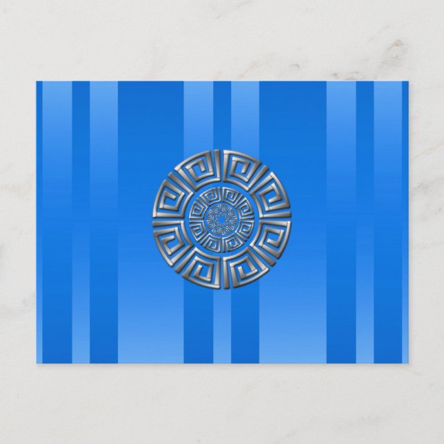 Greek Circle Motif Postcard (Front)