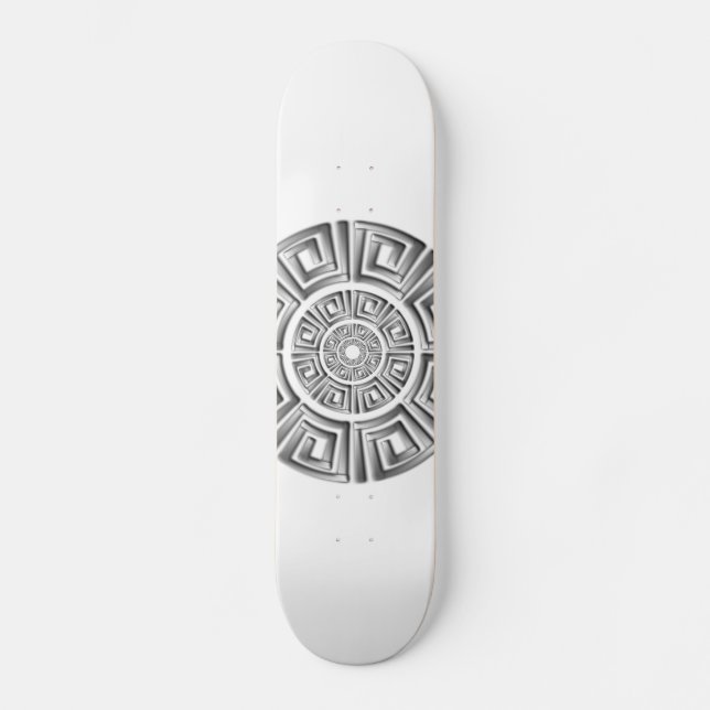 Greek Circle Motif Skateboard (Front)