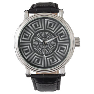 Greek Circle Motif Watch