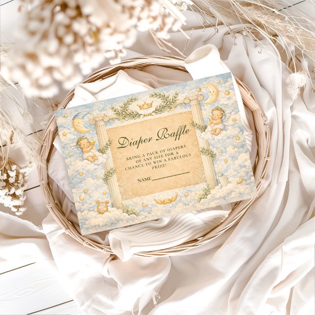 Greek Classic Columns Diapper Raffle Enclosure Card (Creator Uploaded)