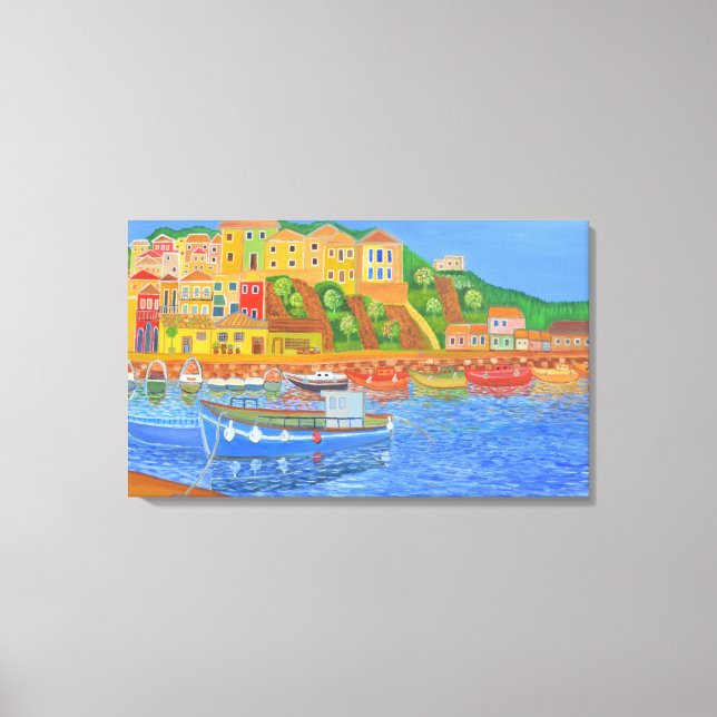 Greek Coast 2 Canvas Print (Front)