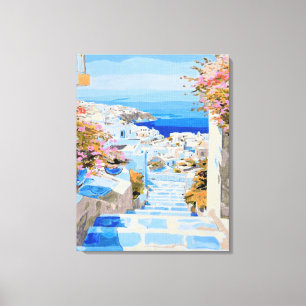 Greek Coast 3 Canvas Art