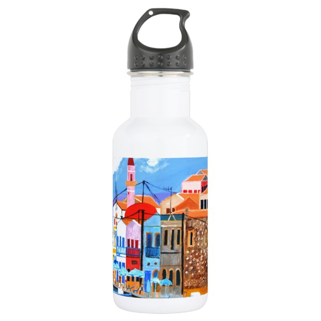Greek coast 532 ml water bottle (Front)