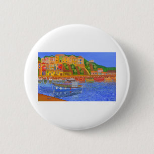 Greek Coast 6 Cm Round Badge