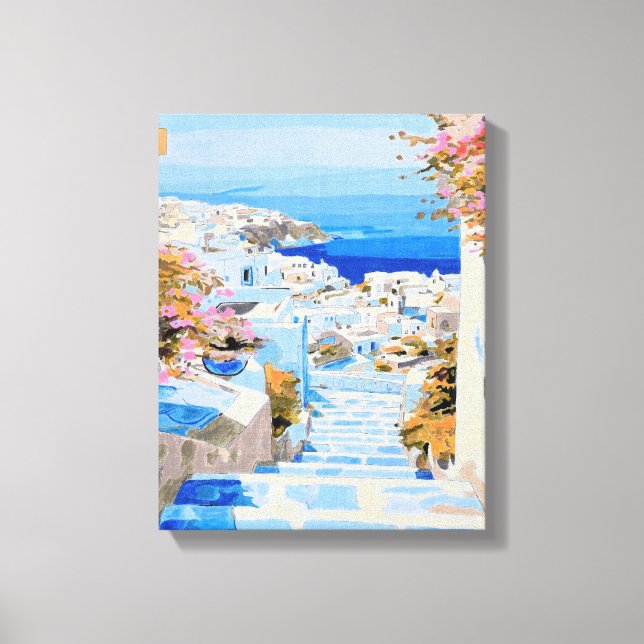 Greek Coast  Canvas Print (Front)