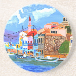 Greek coast coaster