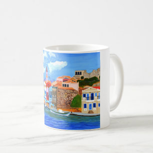 Greek coast coffee mug