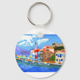 Greek coast key ring