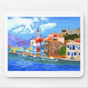 Greek coast mouse mat