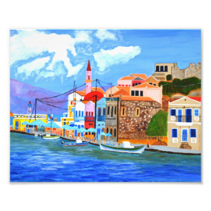 Greek Coast Photo Enlargement