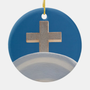 Greek Cross Ceramic Tree Decoration