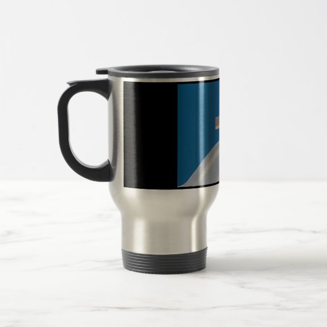Greek Cross Travel Mug (Left)