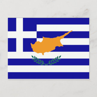 Greek Cyprus Flag Postcard