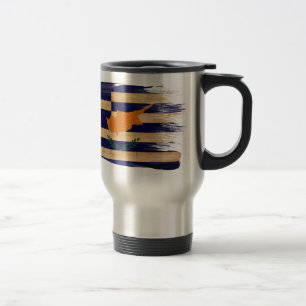 Greek Cyprus Flag Travel Mug