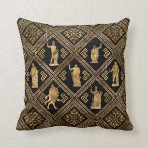 Greek Deities and Meander Key ornament Cushion