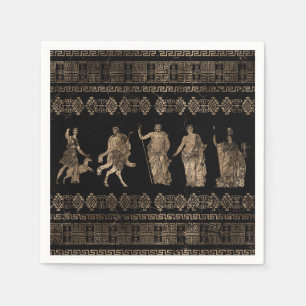 Greek Deities  and Meander key ornament Napkin