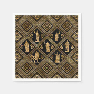 Greek Deities and Meander Key ornament Napkin
