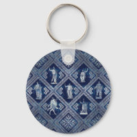 Greek Deities and Meander Key ornament
