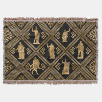 Greek Deities and Meander Key ornament