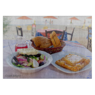Greek delight cutting board