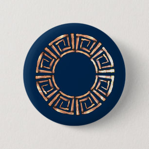 Greek Design 6 Cm Round Badge