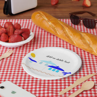Greek Design Just Add Text Paper Plate