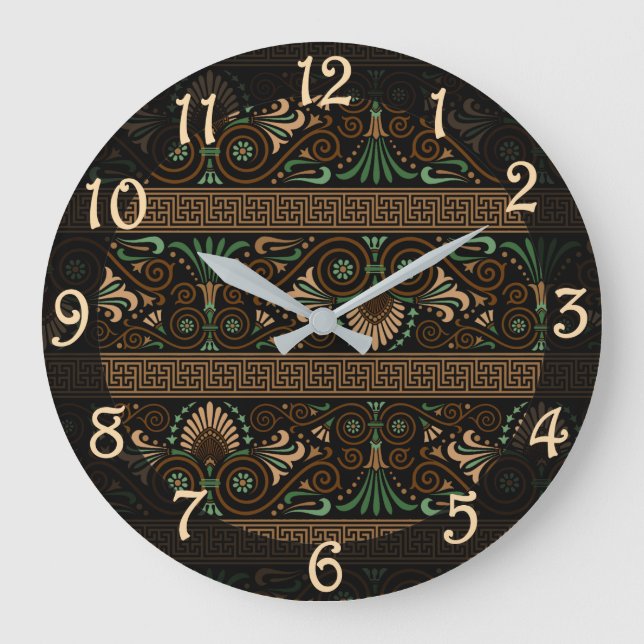 Greek Design   Large Clock (Front)