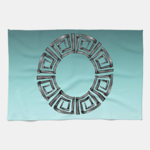 Greek Design Tea Towel