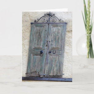 Greek Door Greeting Card