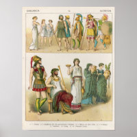 Greek Dress, from 'Trachten der Voelker', 1864