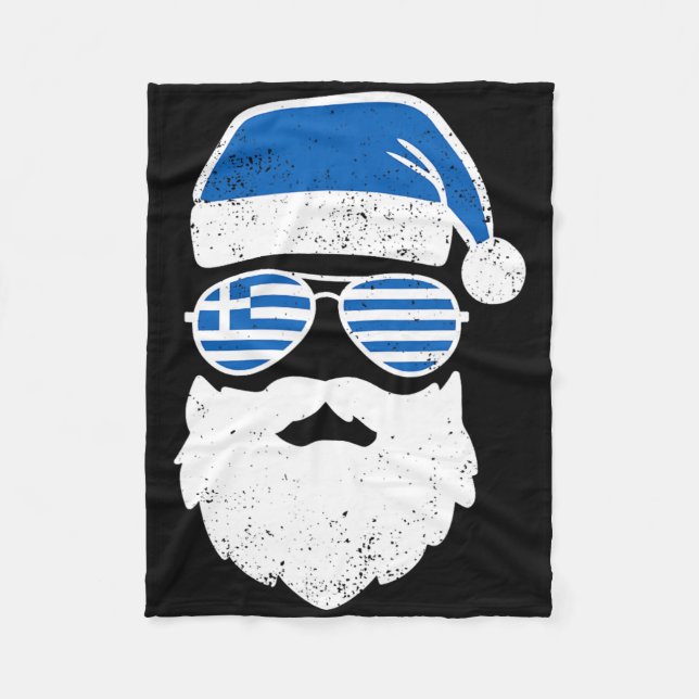 Greek Easter Funny Greece Flag Sungles Boys Toddle Fleece Blanket (Front)